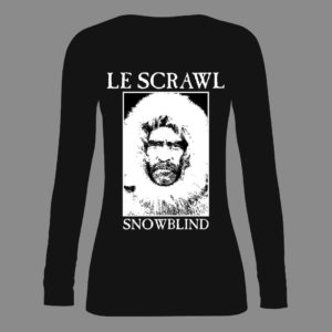 Dámské tričko dlouhý rukáv – LE SCRAWL – Snowblind