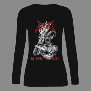 Women long sleeve t-shirt – BLOOD – In Hell We Burn