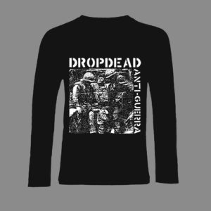 Kids long sleeve t-shirt – DROPDEAD – Anti-guerra